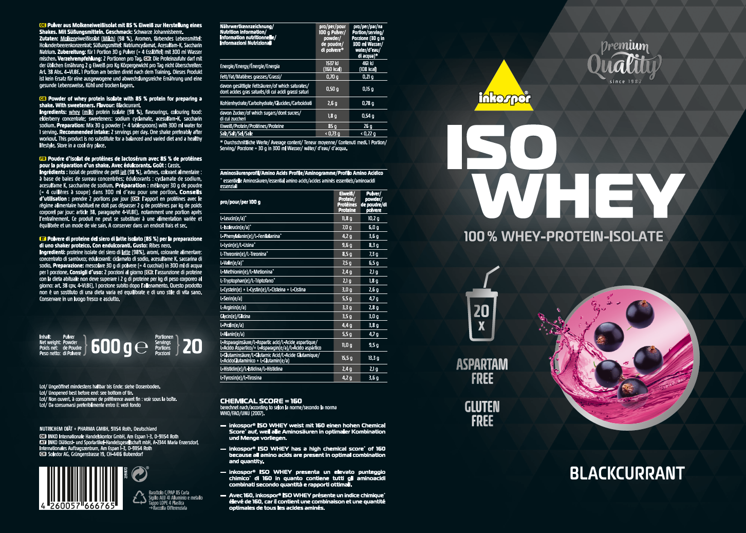 WHEY PROTEIN - MHD 30.04.26 (30% Rabatt)