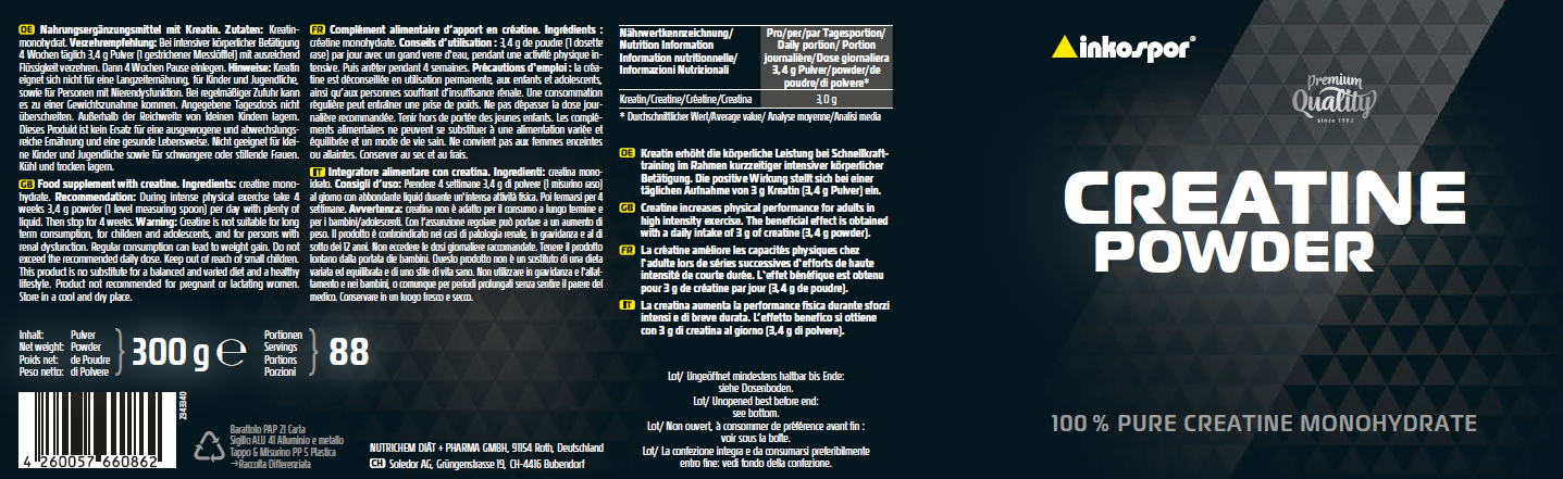 Creatine Pulver Monohydrat